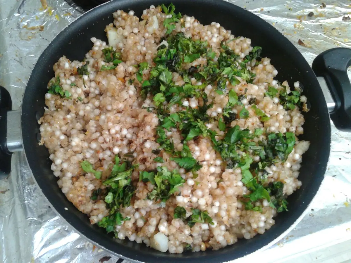 Sabudana khichdi, a common Navratri fasting food.